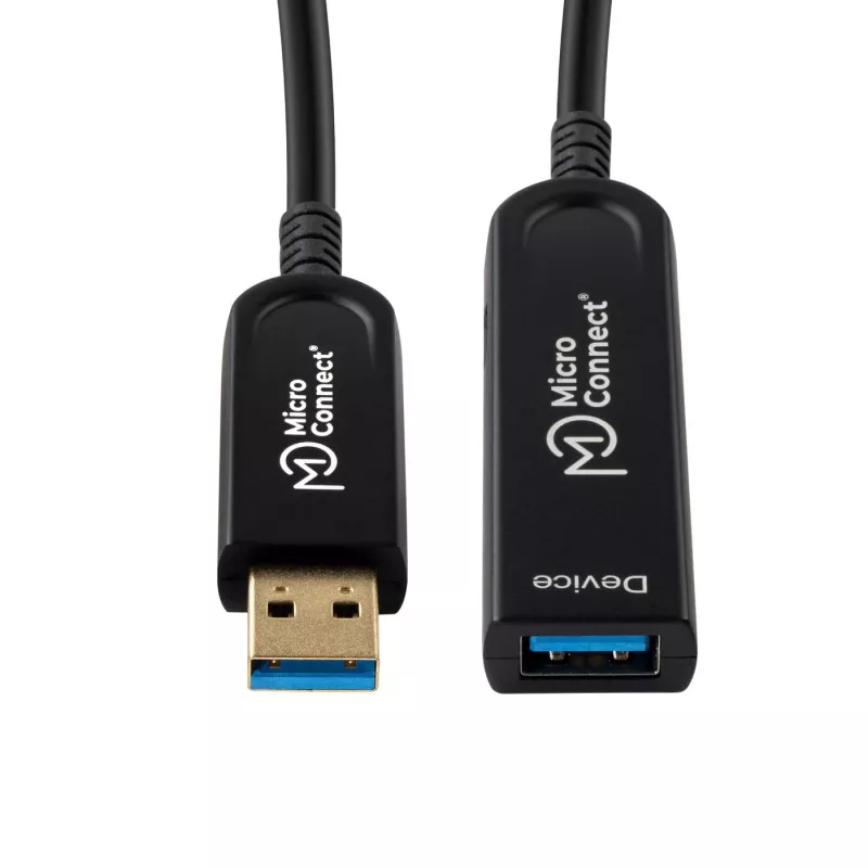 Microconnect MC-USB3.0AAF25AOP USB kabelis USB 3.2 Gen 2 (3.1 Gen 2) 25 m USB A Juoda