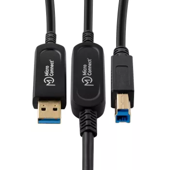 Microconnect MC-USB3.0AB25OP USB kabelis USB 3.2 Gen 2 (3.1 Gen 2) 25 m USB A USB B juodas