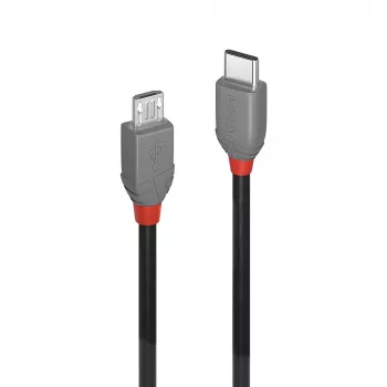 Lindy 3 m USB 2.0 Type C į Micro-B kabelis, Anthra Line