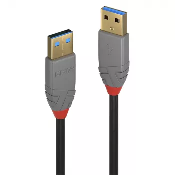 Lindy 0,5 m USB 3.2 Type A laidas, 5 Gbps, Anthra Line