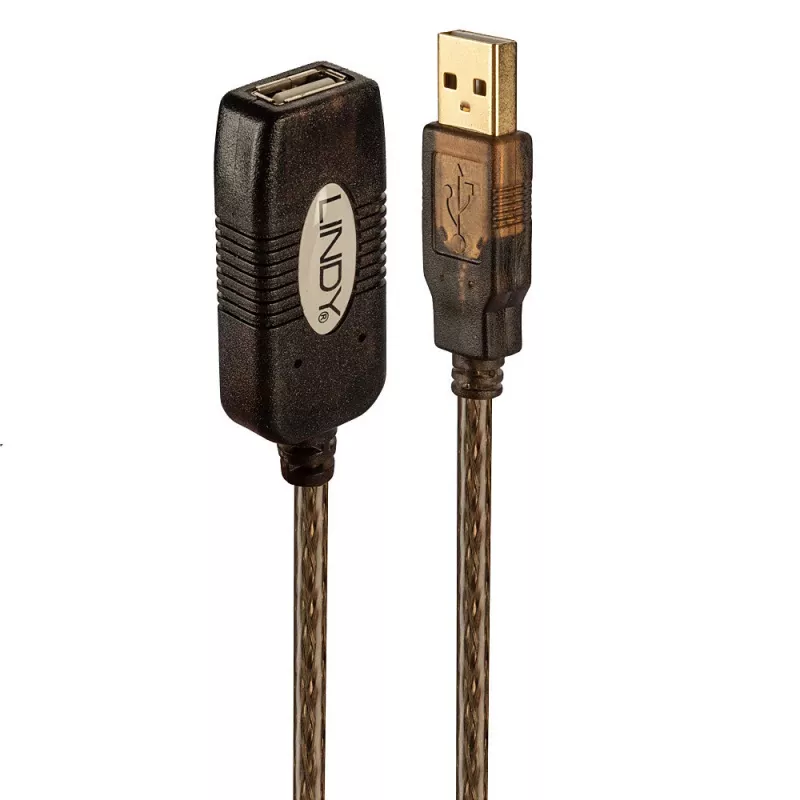 Lindy 20m USB 2.0 aktyvus prailginimo laidas, 20 m, 0,48 Gbit/s