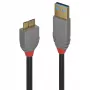 Lindy 1 m USB 3.2 A tipo – Micro-B laidas, 5 Gbps, Anthra Line