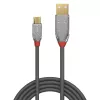 Lindy 3m USB 2.0 Type A to Micro-B kabelis, Cromo Line