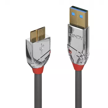 Lindy 1 m USB 3.2 Type A į Micro-B kabelis, 5 Gbps, Cromo Line