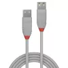 Lindy 3 m USB 2.0 Type A ilginamasis laidas, Anthra Line, pilkas