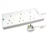 Microconnect GRU006WUK-SWITCH maitinimo ilgintuvas 2 m 6 kintamosios srovės lizdų Baltas
