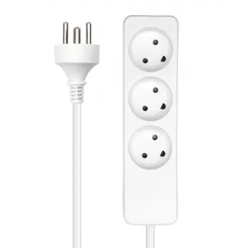 Microconnect MC-GRU0350DK maitinimo ilgintuvas 5 m 3 AC lizdai (-ų) Vidaus Baltas