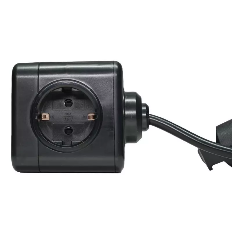 Microconnect GRUCUBE2USB-B3 maitinimo ilgintuvas 3 m 3 kintamosios srovės lizdai (-ų) Vidaus Juoda