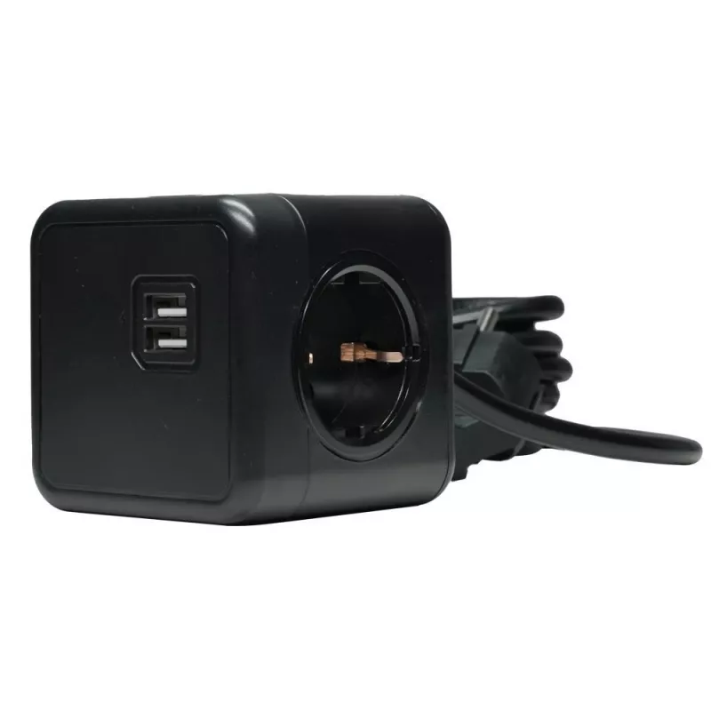 Microconnect GRUCUBE2USB-B3 maitinimo ilgintuvas 3 m 3 kintamosios srovės lizdai (-ų) Vidaus Juoda