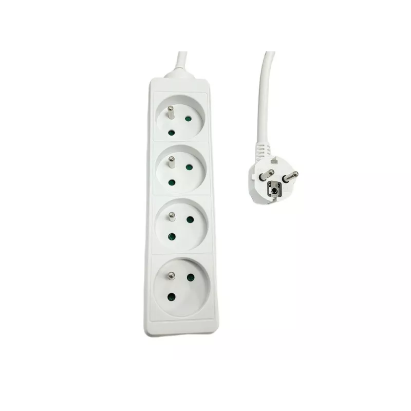 Kištukinis lizdas MicroConnect MC-PS040150FRW — 4 krypčių, prancūziško tipo lizdai