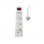 Maitinimo lizdas MicroConnect MC-PSOO040500FRW — 4 krypčių su atskirais įjungimo/išjungimo jungikliais