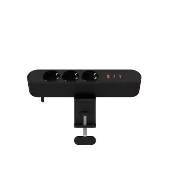 Darbastalio daugializdis maitinimo lizdas MicroConnect MC-MDPS-EU3-67W — 3 lizdai, bendra galia 67 W