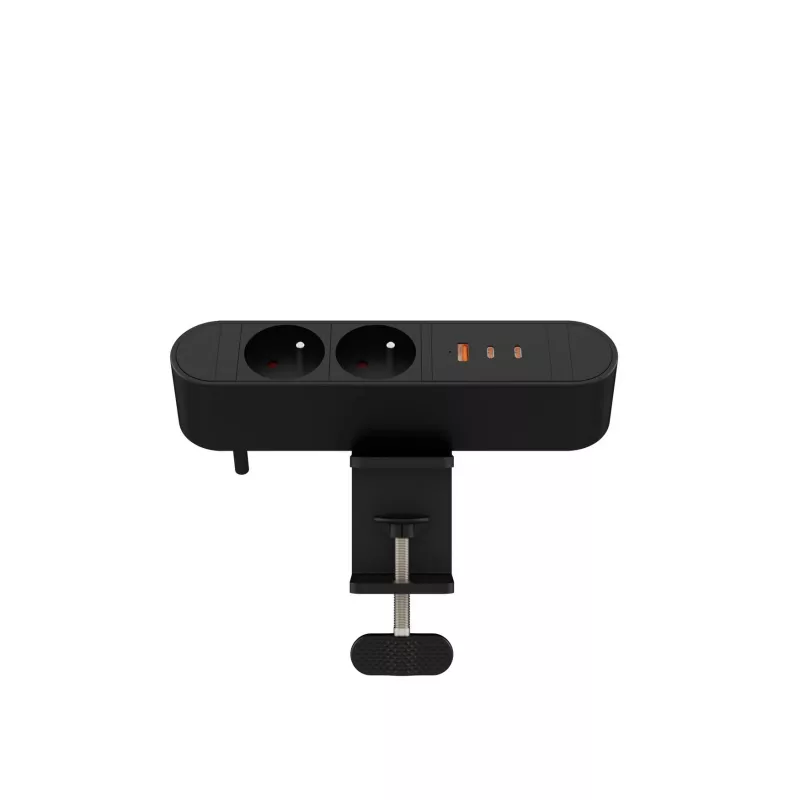 Daugiavietis stalinis maitinimo lizdas MicroConnect MC-MDPS-FR2-67W — 2 lizdai, 67W bendra galia