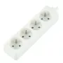 Maitinimo ilgintuvas LOGON LPS055 — 1,5 m laidas, 4 kintamosios srovės lizdai, 250 V, 3500 W, 64 A, Baltas