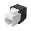 Lanview LVN128078 plokščias juodas RJ-45 kištukinis modulis