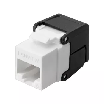 Lanview LVN128078 plokščias juodas RJ-45 kištukinis modulis