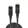 Lindy 20 m šviesolaidinis hibridinis Micro-HDMI 18G laidas su nuimamomis HDMI ir DVI jungtimis