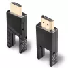 Lindy 70 m šviesolaidinis hibridinis Micro-HDMI 18G laidas su nuimamomis HDMI ir DVI jungtimis