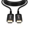 Hibridinis šviesolaidinis HDMI laidas Lindy 15 m, itin didelės spartos 48 Gbit/s, HDMI 2.1, paauksuotomis jungtimis, juodas