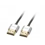 Lindy 2 m CROMO plonas didelės spartos HDMI laidas su Ethernet