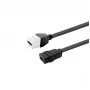 HDMI lizdo įdėklas VivoLink PROKEYHDMIFF0.2W — baltas, montuojamas į skydelį modulis
