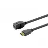 HDMI lizdo keystone įdėklas VivoLink PROKEYHDMIFM5B, juodas, vieno prievado skydo montavimas