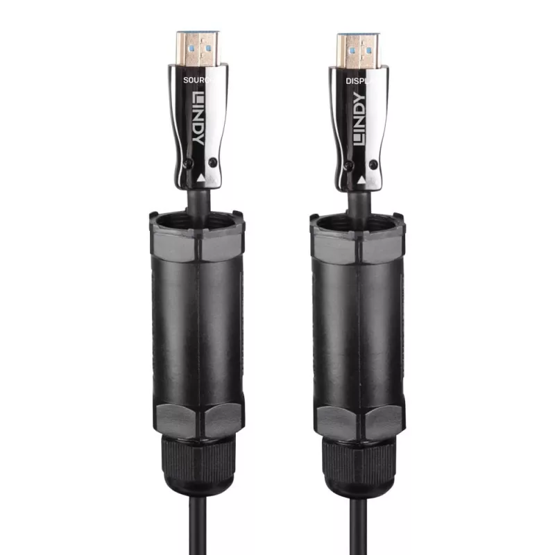 HDMI laidas Lindy 38527 10 m HDMI Type A kištukas–kištukas HDMI 2.1 48 Gbit/s auksuoti kontaktai juodas