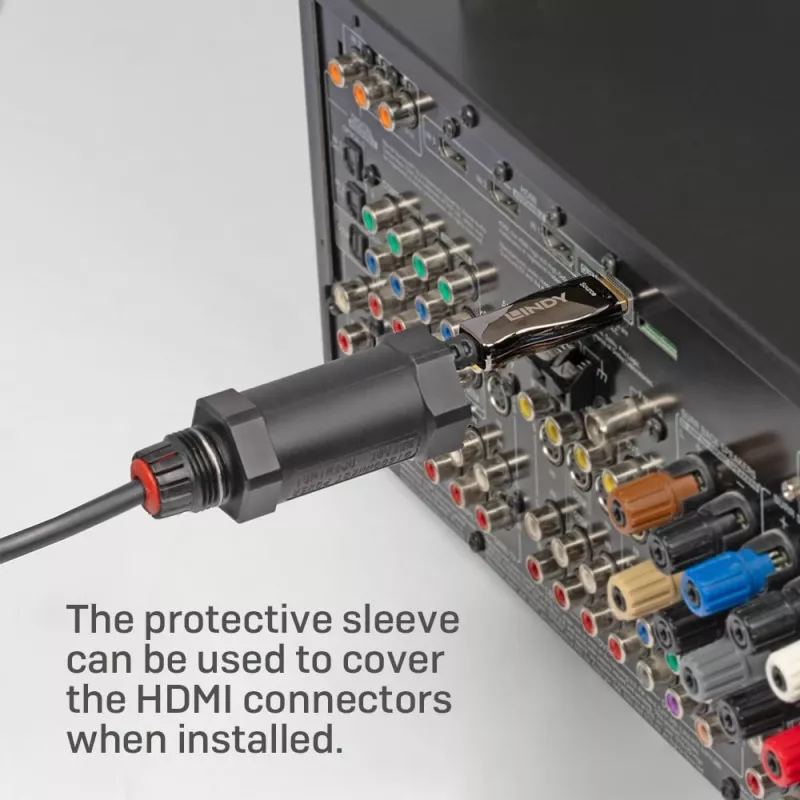 HDMI laidas Lindy 38527 10 m HDMI Type A kištukas–kištukas HDMI 2.1 48 Gbit/s auksuoti kontaktai juodas