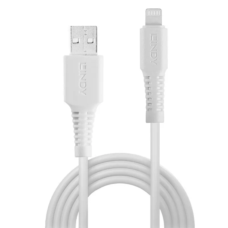 Lindy 1 m USB–Lightning laidas, baltas