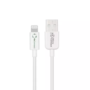 Lightning laidas MicroConnect ECO-LIGHTNING1 1m Baltas USB A