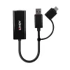 Lindy USB 3.2 Gen 1 Gigabit Ethernet keitiklis Laidinis USB Ethernet 5000 Mbit/s Juoda