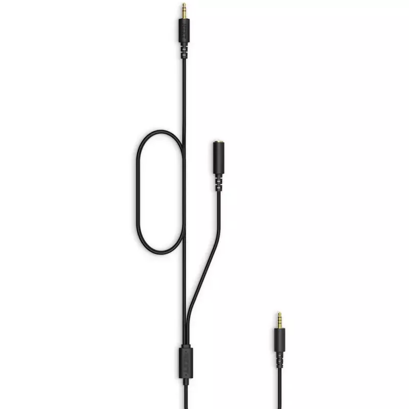 Garso kabelis NZXT ST-ACCC1-WW 2m 2x3.5mm TRRS juodas