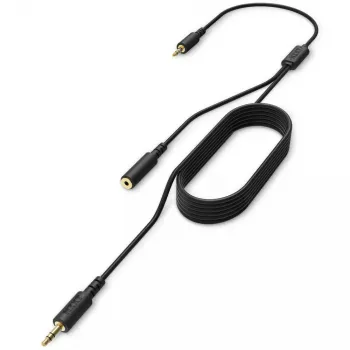 Garso kabelis NZXT ST-ACCC1-WW 2m 2x3.5mm TRRS juodas