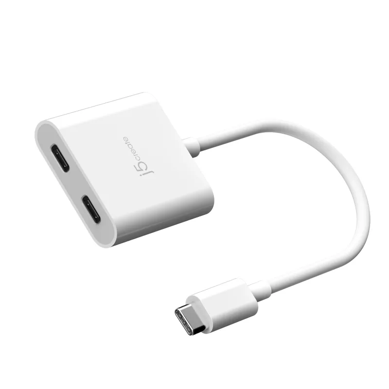 USB-C į dviejų USB-C adapterį j5create JCA164-N 3840x2160 240Hz