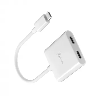 USB-C į dviejų USB-C adapterį j5create JCA164-N 3840x2160 240Hz