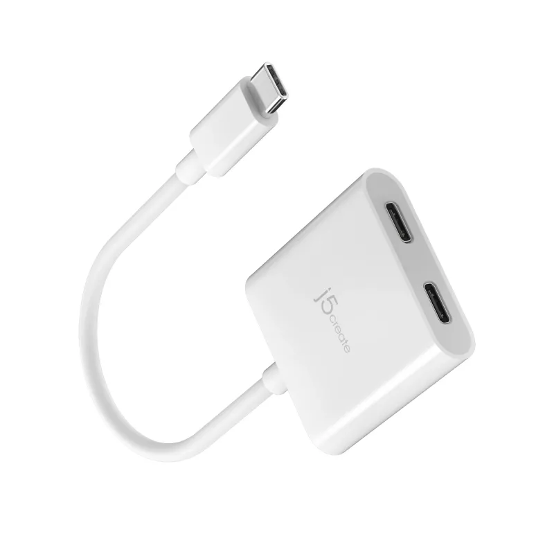 USB-C į dviejų USB-C adapterį j5create JCA164-N 3840x2160 240Hz