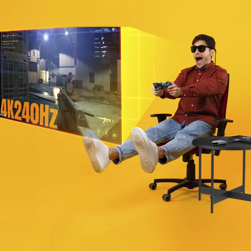 USB-C į dviejų USB-C adapterį j5create JCA164-N 3840x2160 240Hz