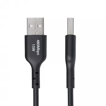 StarTech.com 1ft (30cm) USB-A į USB-C įkrovimo kabelis, įkrovimas ir sinchronizavimas, 3A, USB 2.0, TPE apvalkalas - juodas USB įkrovimo laidas