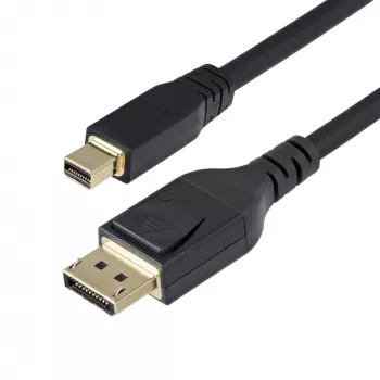 StarTech.com 10 pėdų (3 m) Mini DisplayPort į DisplayPort 1.4 laidas - 8K 60Hz/4K 120Hz HBR3 HDR, UHD mDP į DP 1.4 laidas, Ultra HD monitoriaus/vaizdo laidas, 3 m