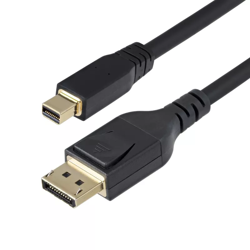 StarTech.com 10 pėdų (3 m) Mini DisplayPort į DisplayPort 1.4 laidas - 8K 60Hz/4K 120Hz HBR3 HDR, UHD mDP į DP 1.4 laidas, Ultra HD monitoriaus/vaizdo laidas, 3 m