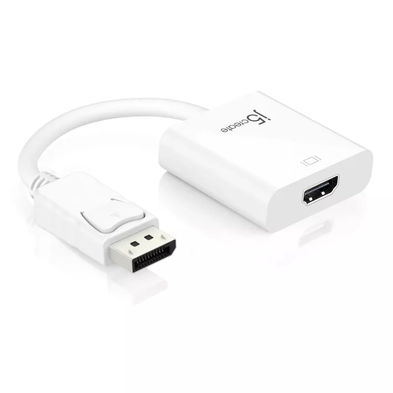 j5create JDA154 „DisplayPort“ į HDMI adapteris, 0,09 m, DisplayPort, HDMI, vyriškas, moteriškas, tiesus