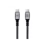 CONCEPTRONIC USB-C į USB-C laidas ETTA07B12 — USB 3.2 Gen 2x2, 1,2 m, 20 Gb/s, PD 3.0 100 W (20 V/5 A), 4K60Hz, juodas, E‑Mark