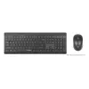 „Manhattan 180771“ belaidė klaviatūra, QWERTY, juoda, su pele