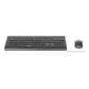 „Manhattan 180771“ belaidė klaviatūra, QWERTY, juoda, su pele