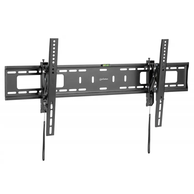 Manhattan TV ir monitoriaus laikiklis su apsauga nuo vagystės, sieninis, pakreipiamas, 43–100, juodas, VESA 200x200 iki 800x400 mm, maks. 75 kg