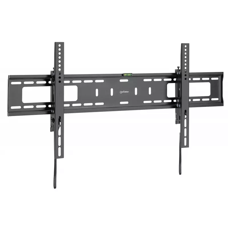 Manhattan TV ir monitoriaus laikiklis su apsauga nuo vagystės, sieninis, pakreipiamas, 43–100, juodas, VESA 200x200 iki 800x400 mm, maks. 75 kg