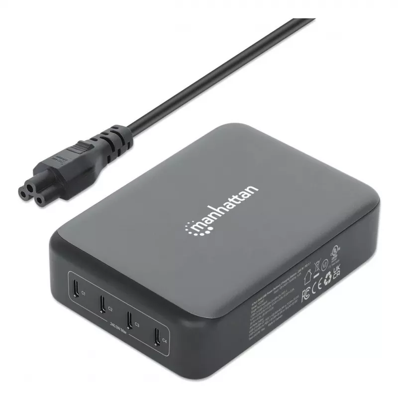 Įkroviklis Manhattan Four USB-C PD Ports 140 W vienam prievadui, 240 W iš viso
