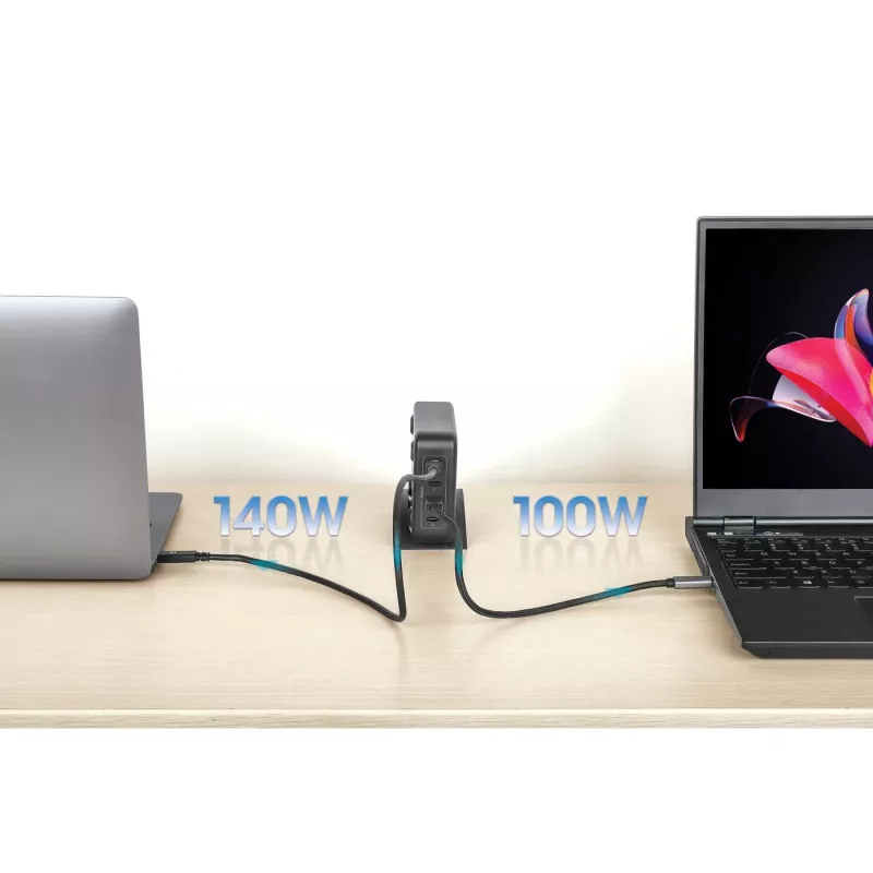 Įkroviklis Manhattan Four USB-C PD Ports 140 W vienam prievadui, 240 W iš viso