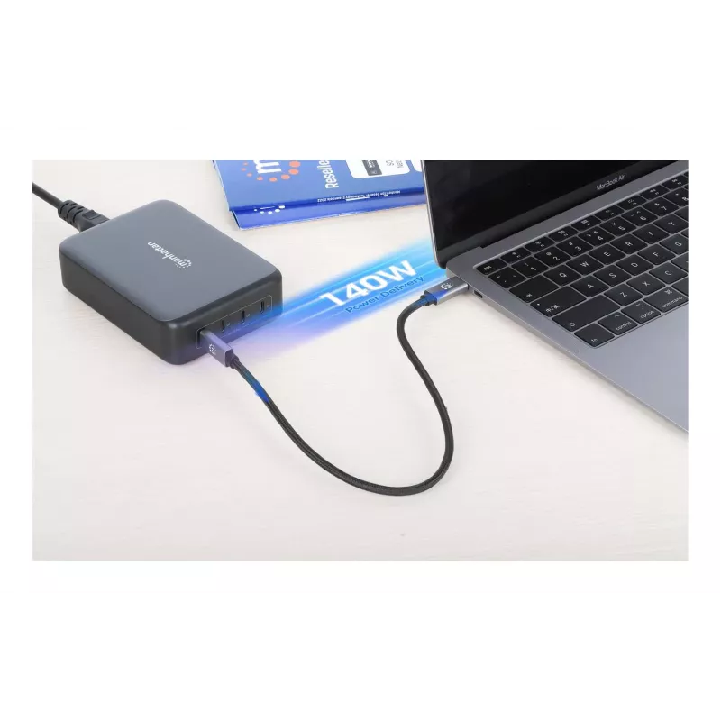 Įkroviklis Manhattan Four USB-C PD Ports 140 W vienam prievadui, 240 W iš viso