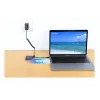 Daugiafunkcis adapteris Manhattan 154321 USB Type-C į 2 HDMI USB-A Power Delivery 100W